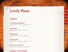 Tablet Screenshot of lovely-planet.org